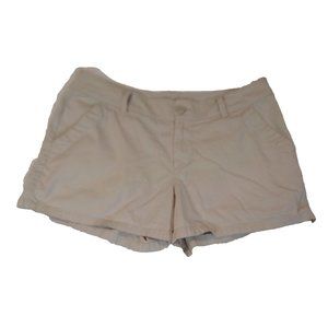 Columbia Sportswear Shorts Womens Size 10 Beige Hot Pants 100% Cotton